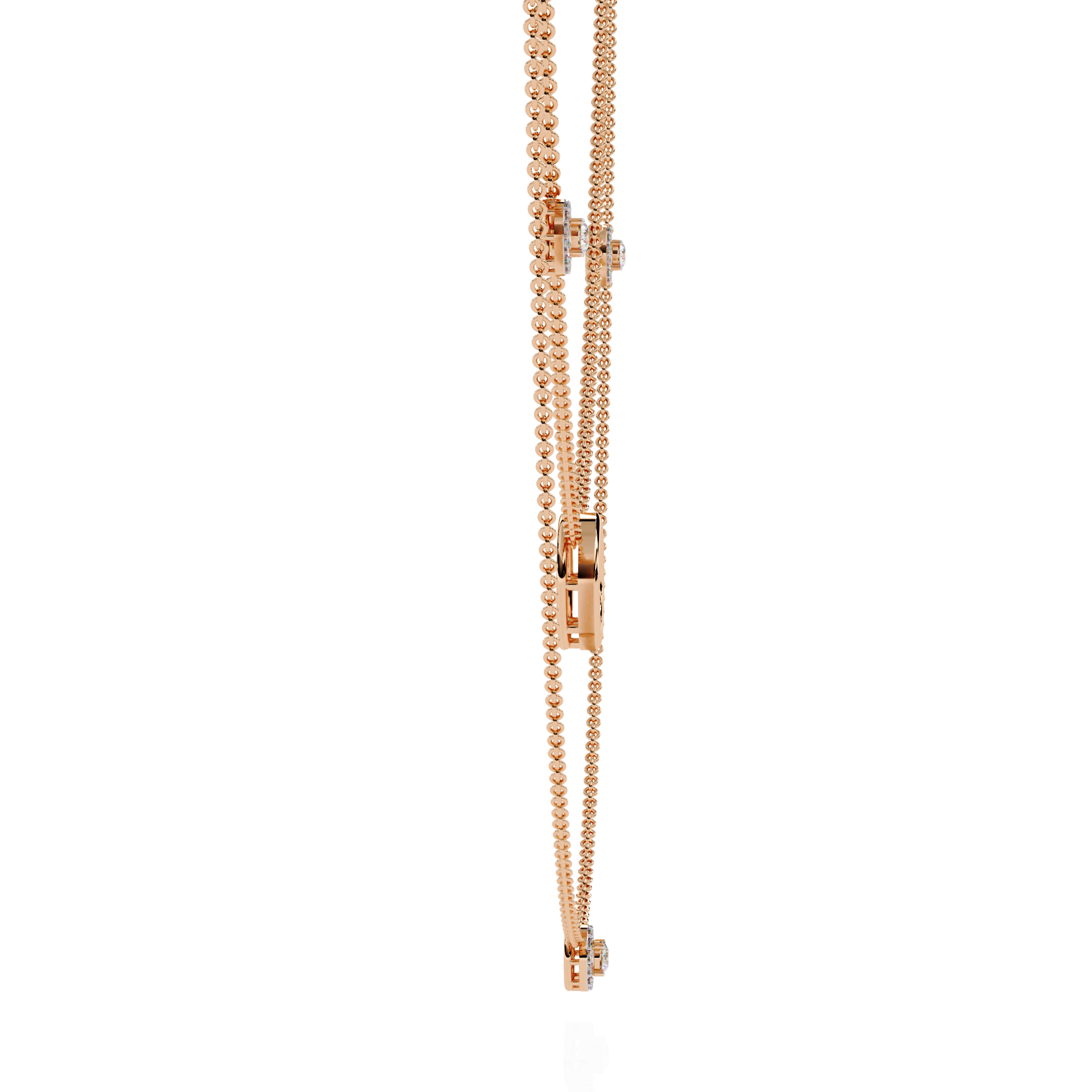 Luna Orbit Diamond Necklace