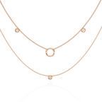 Luna Orbit Diamond Necklace