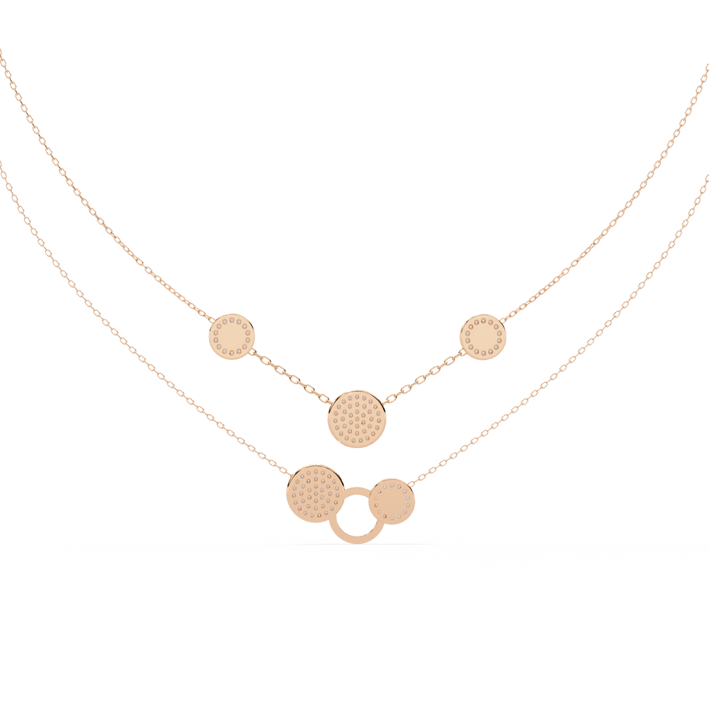 Luna Orbit Double Layer Lab-Grown Diamond Necklace