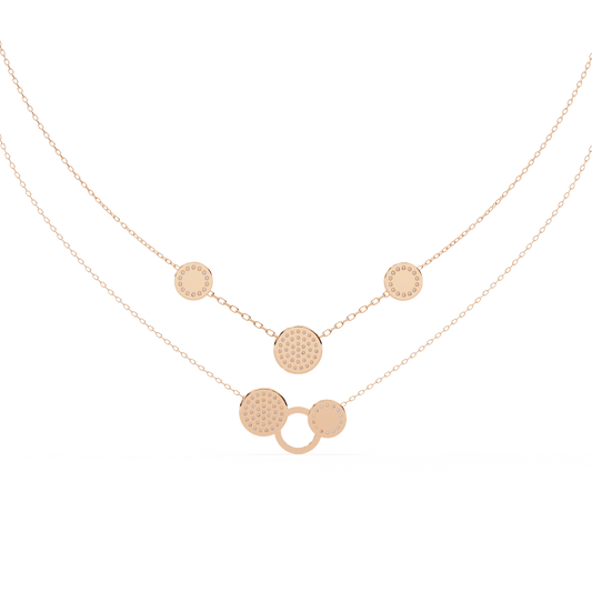Luna Orbit Double Layer Lab-Grown Diamond Necklace