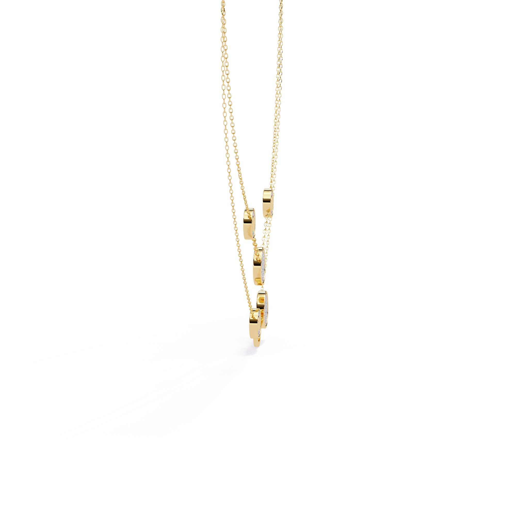 Luna Orbit Double Layer Lab-Grown Diamond Necklace