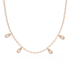 Luna Oval Drop Necklace