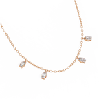Luna Oval Drop Necklace