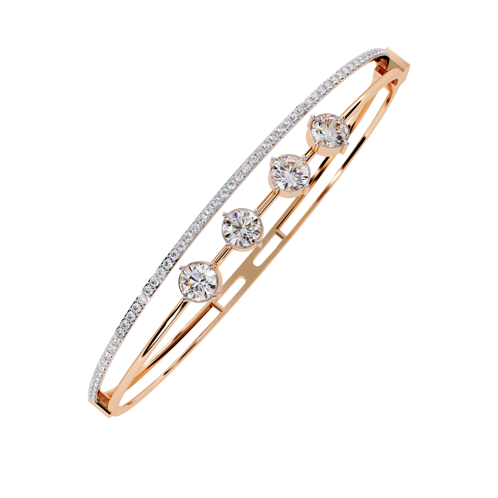 Luna Quartet Lab Grown Diamond Bracelet