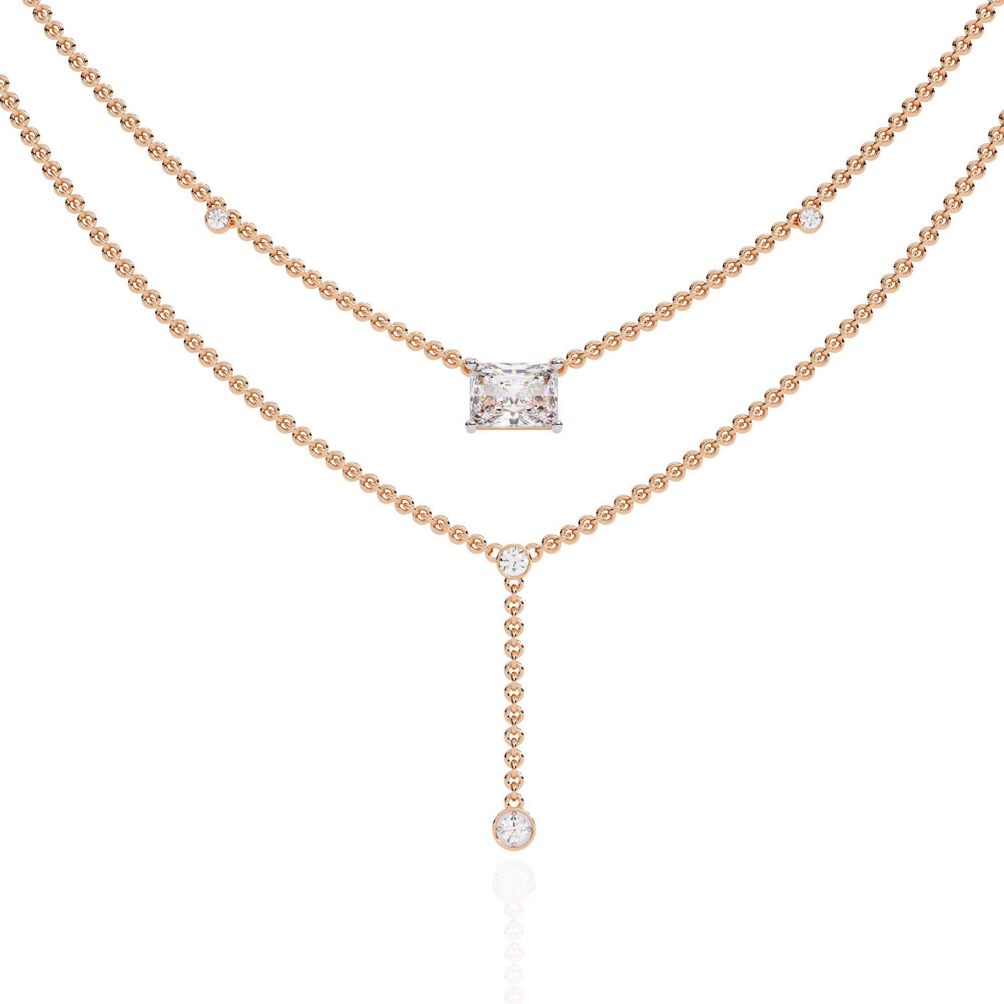 Lyra Cascade Diamond Necklace