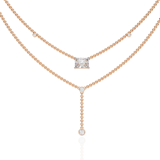 Lyra Cascade Diamond Necklace