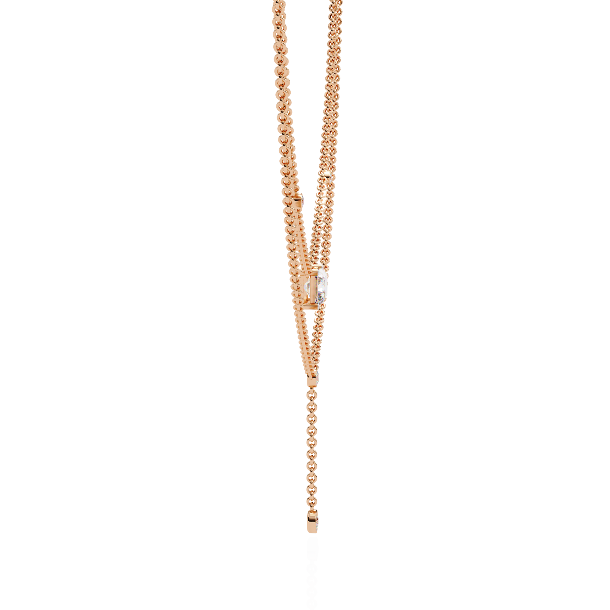 Lyra Cascade Diamond Necklace