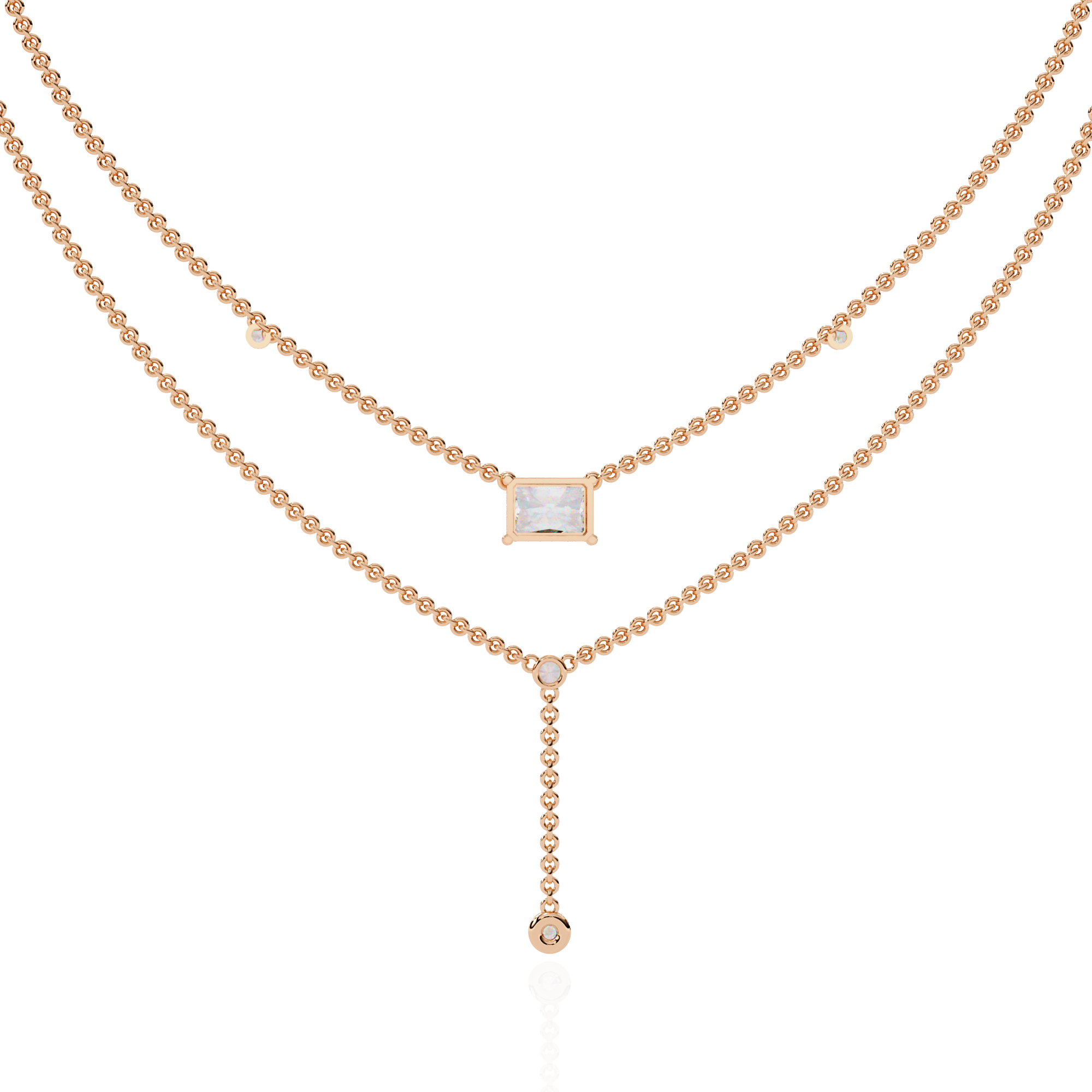 Lyra Cascade Diamond Necklace