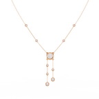 Lyra Cascade Round Diamond Necklace