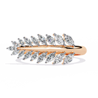 Marquise Cut Crossover Lab Grown Diamond Ring