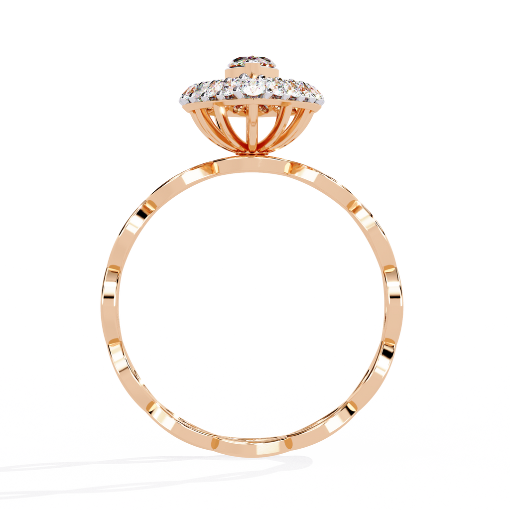 Marquise Cut Infinity Halo Lab Grown Diamond Ring