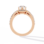 Marquise Cut Petal Lab Grown Diamond Ring