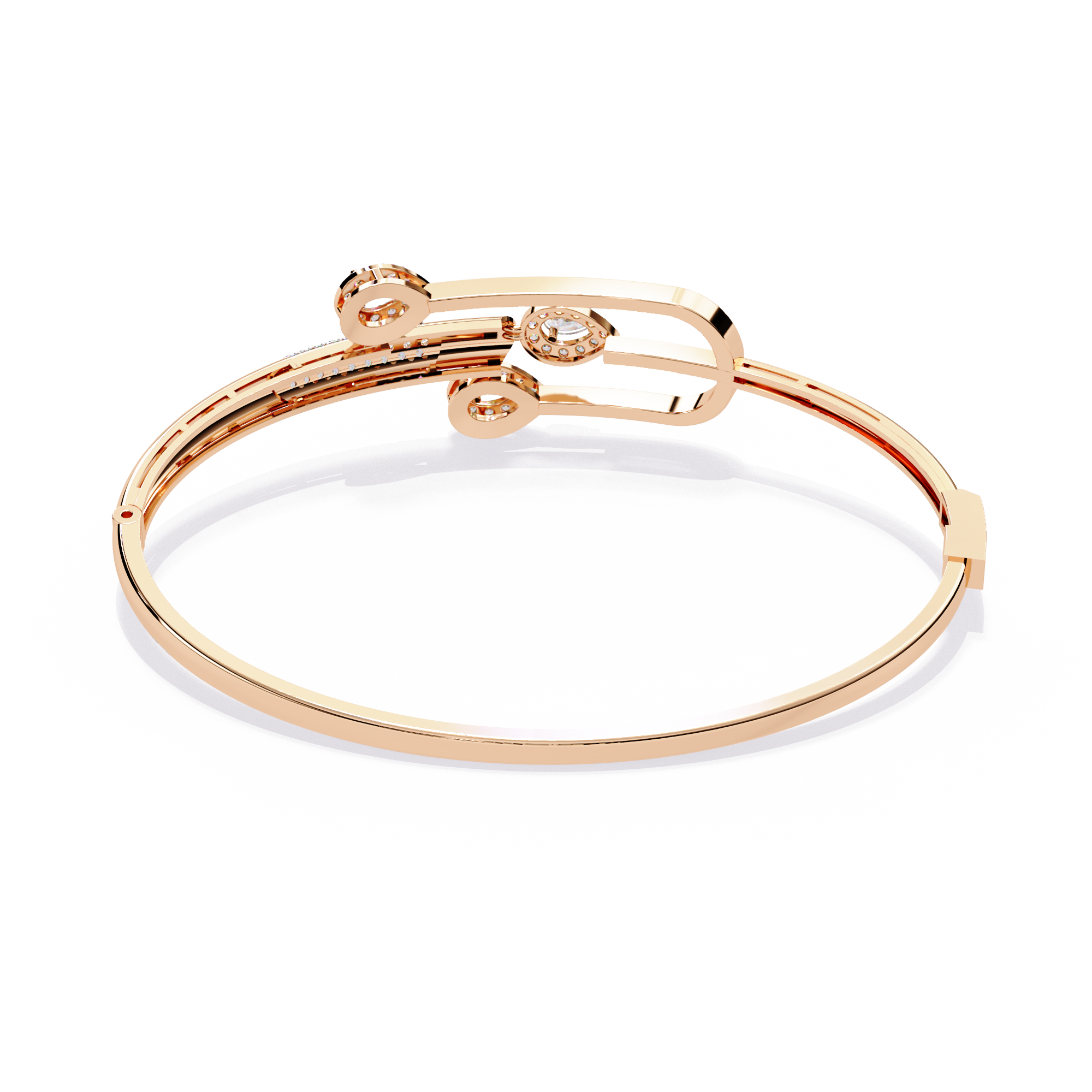 Modern Muse Pear & Pavé Diamond Bracelet