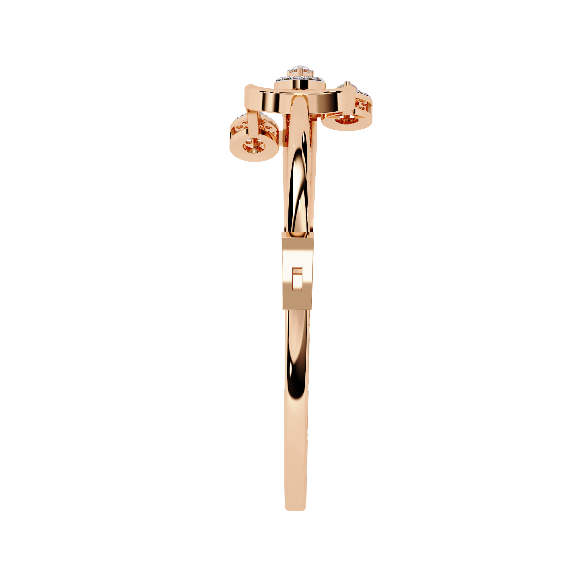 Modern Muse Pear & Pavé Diamond Bracelet