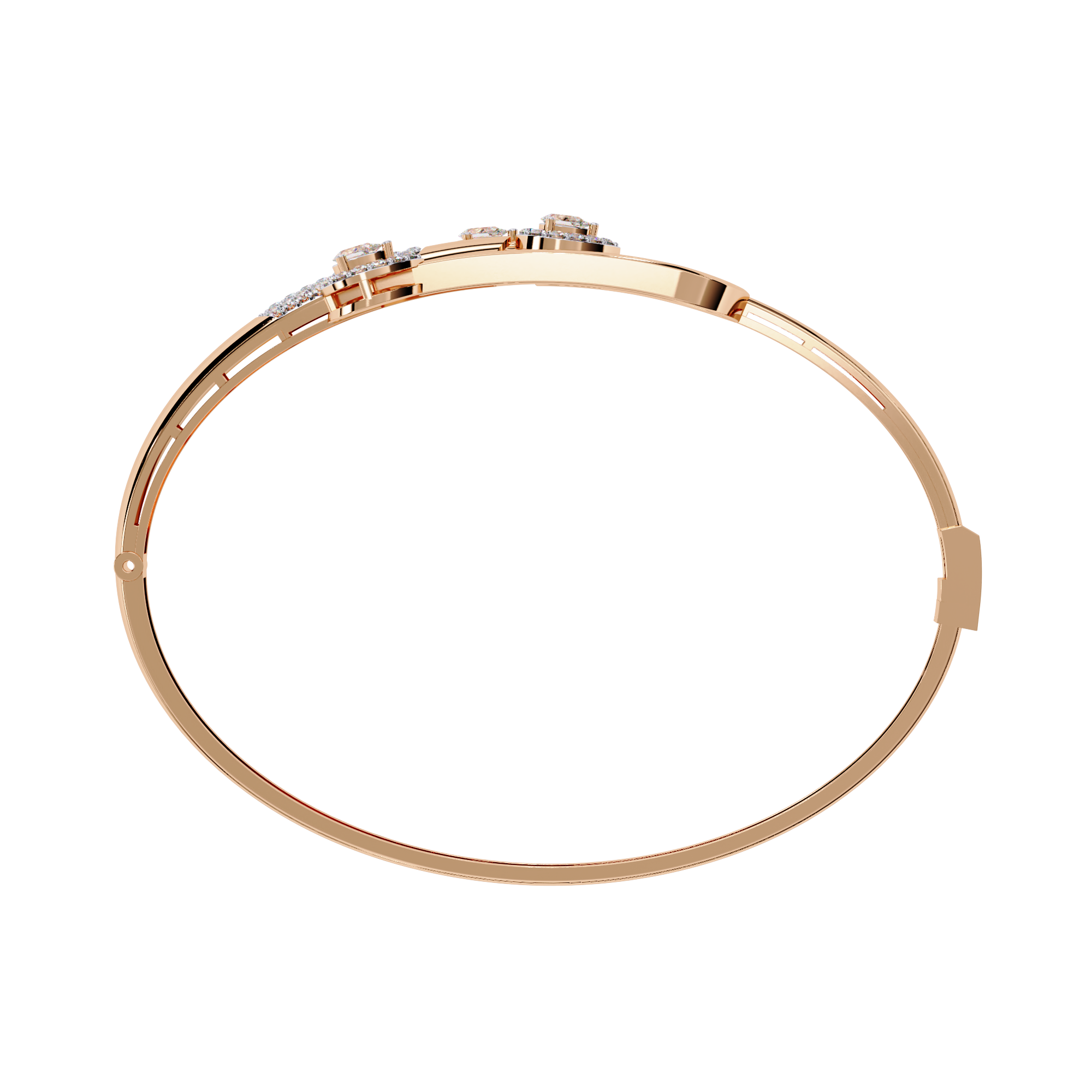 Modern Muse Pear & Pavé Diamond Bracelet