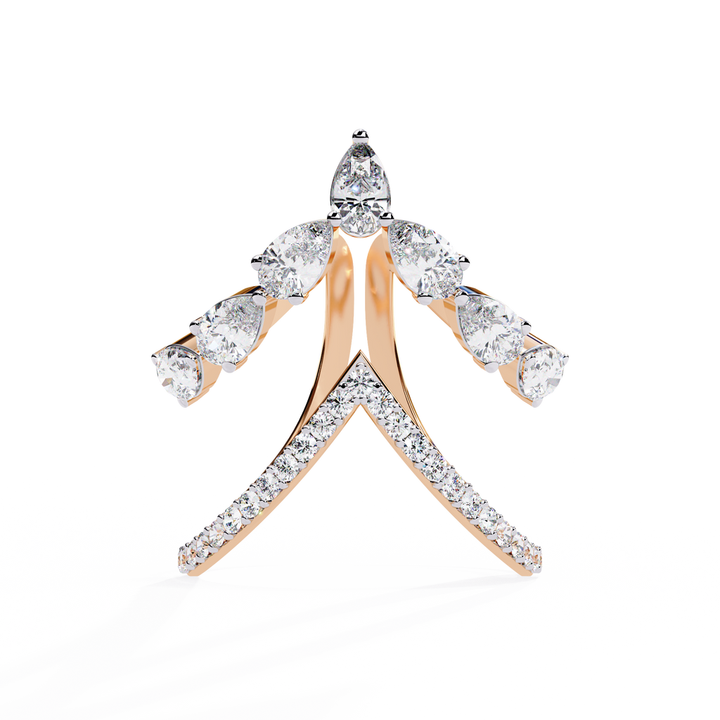 Modern Open Design Lab Grown Diamond Ring