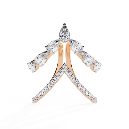 Modern Open Design Lab Grown Diamond Ring