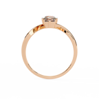 Modern Three Stone Lab Grown Diamond Ring