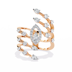 Multi Band Crown Lab Grown Diamond Ring