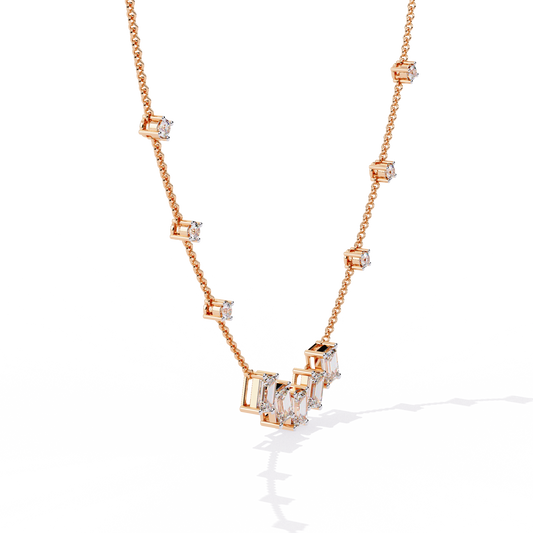 Noor Emerald Mosaic Diamond Necklace
