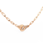 Nova Bolt Diamond Link Necklace