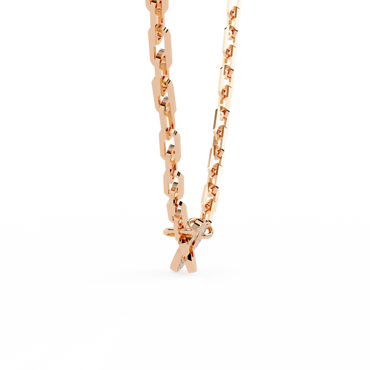 Nova Bolt Diamond Link Necklace