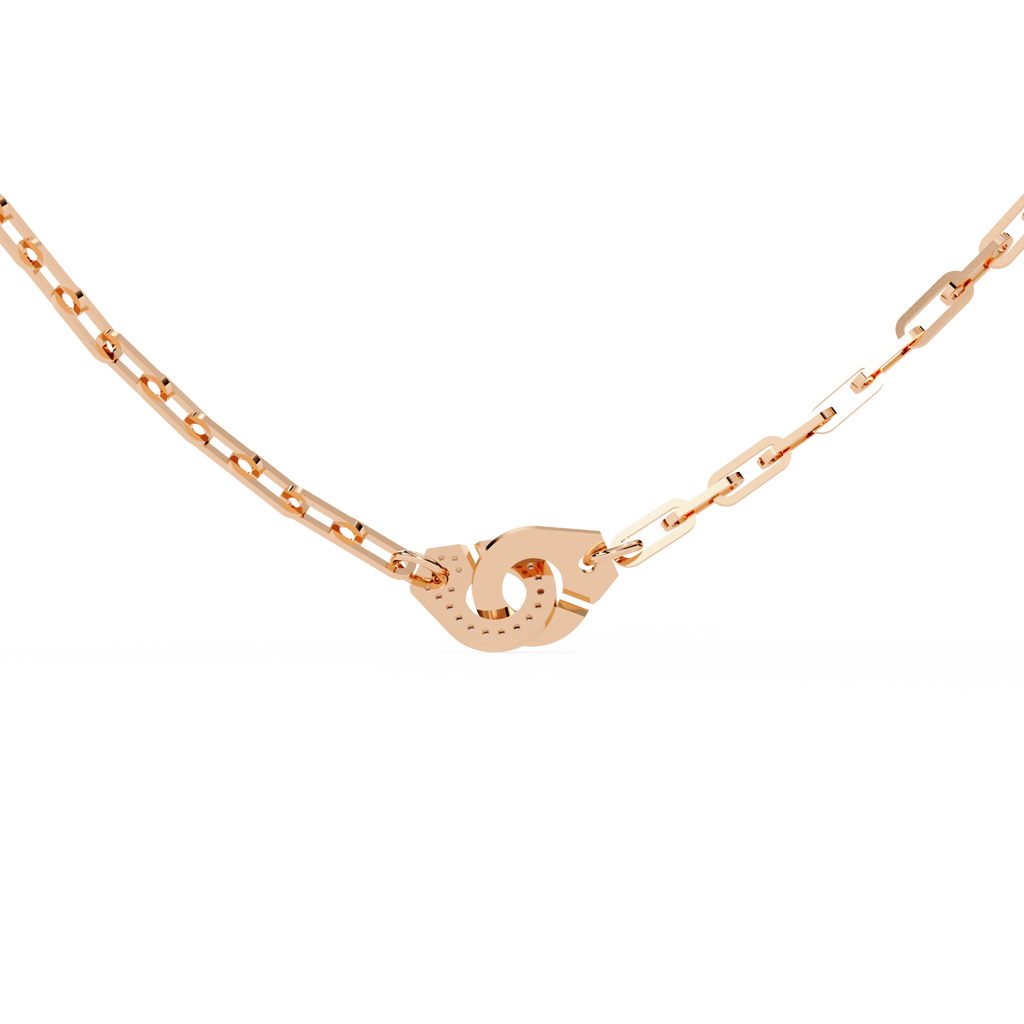 Nova Bolt Diamond Link Necklace