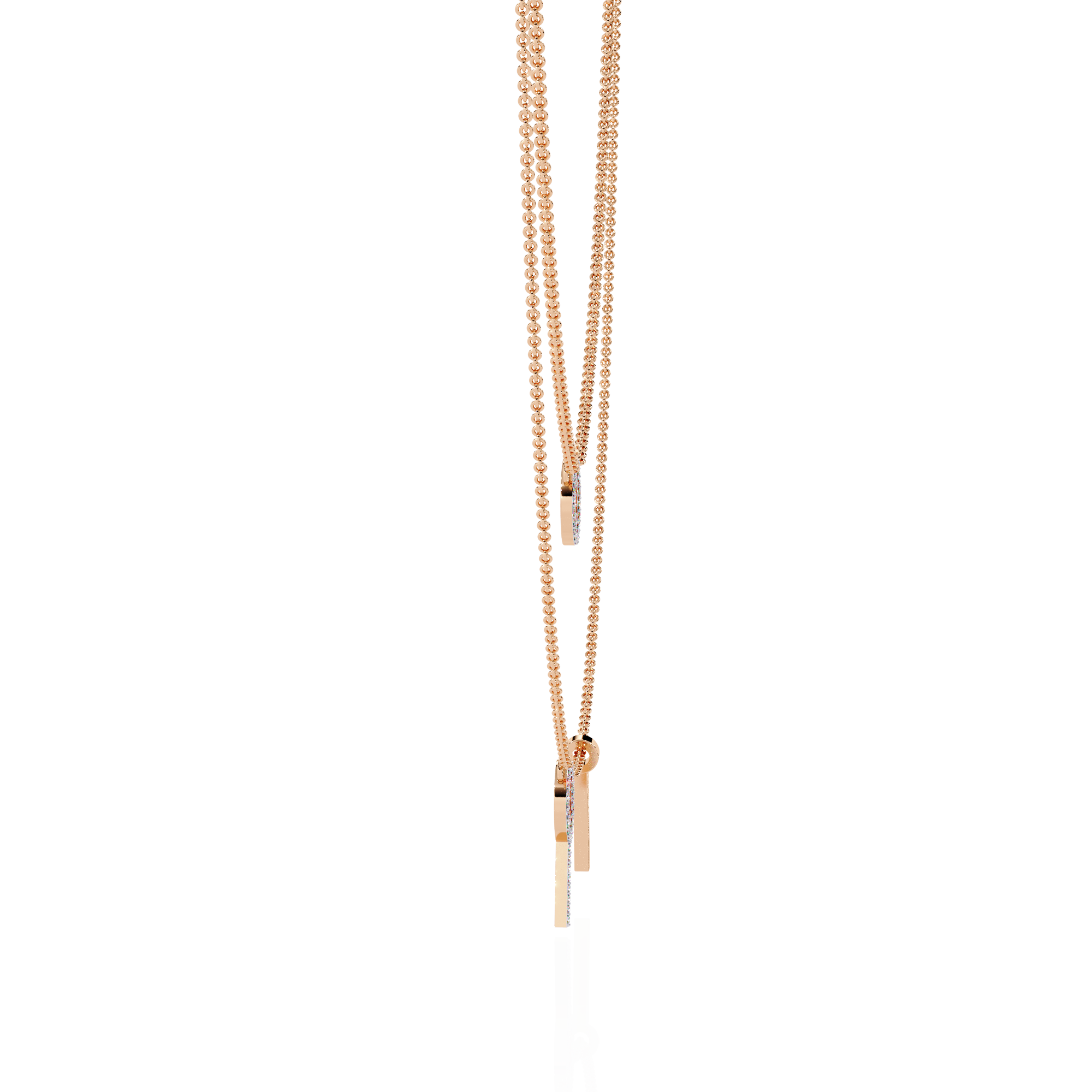Orbit & Axis Diamond Necklace Duo