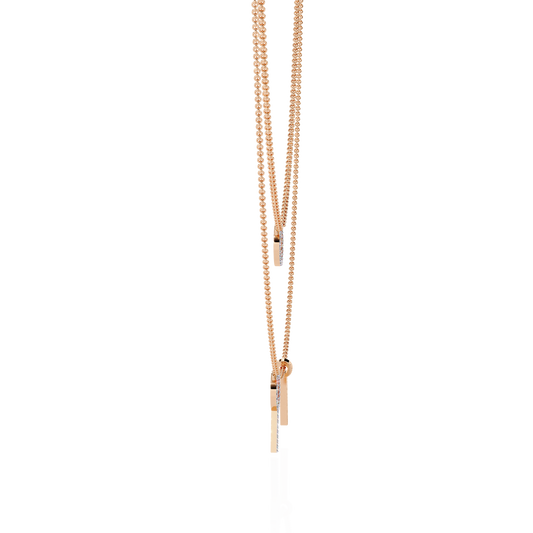 Orbit & Axis Diamond Necklace Duo