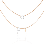 Orbit & Axis Diamond Necklace Duo