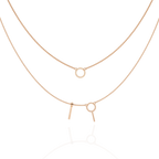 Orbit & Axis Diamond Necklace Duo