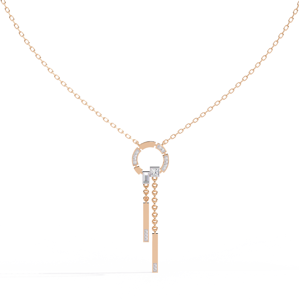 Orbit Drop Lab Grown Diamond Necklace