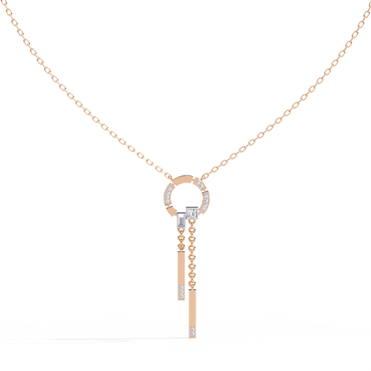 Orbit Drop Lab Grown Diamond Necklace