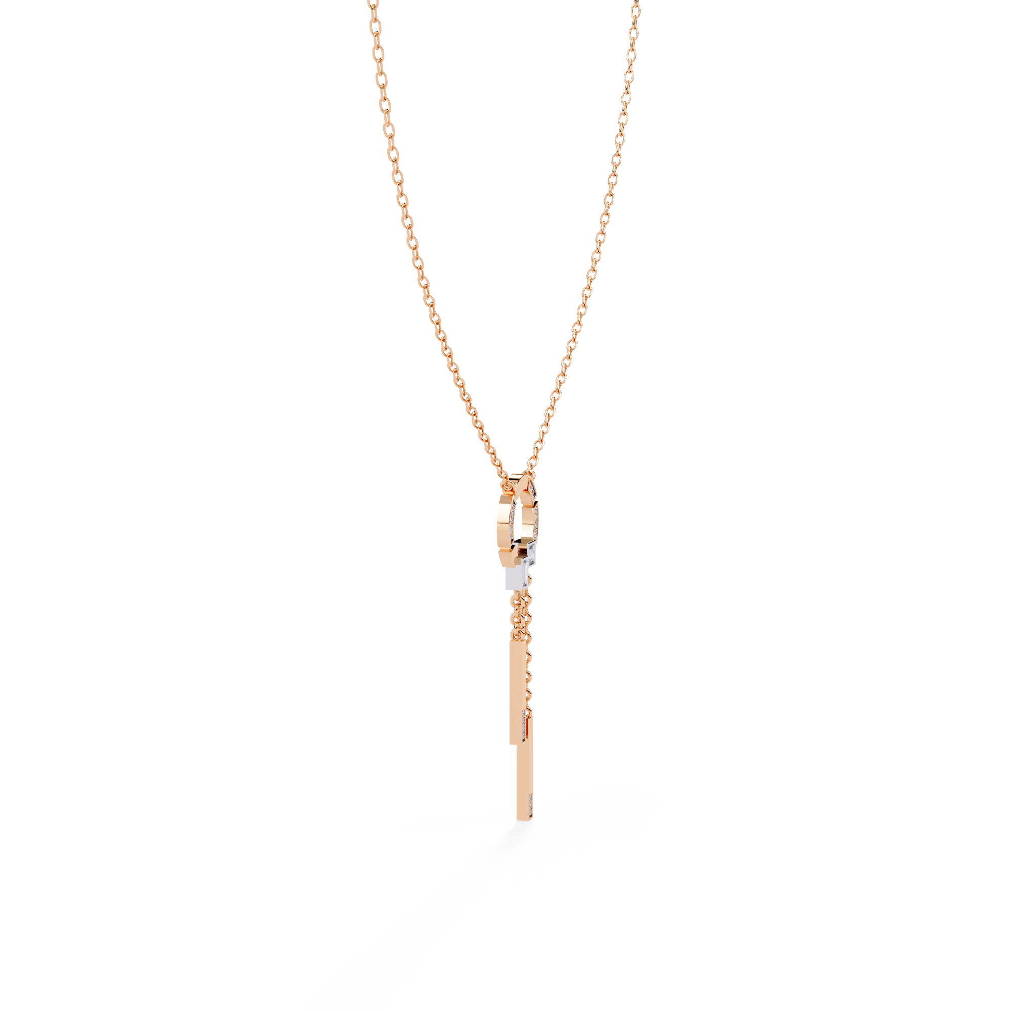 Orbit Drop Lab Grown Diamond Necklace