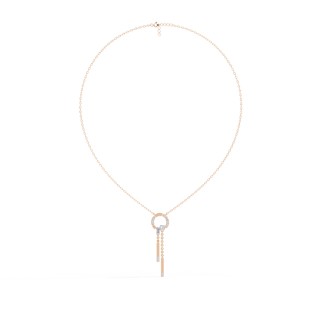 Orbit Drop Lab Grown Diamond Necklace