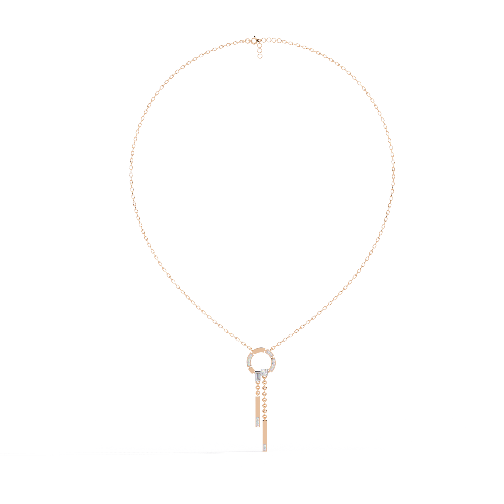 Orbit Drop Lab Grown Diamond Necklace