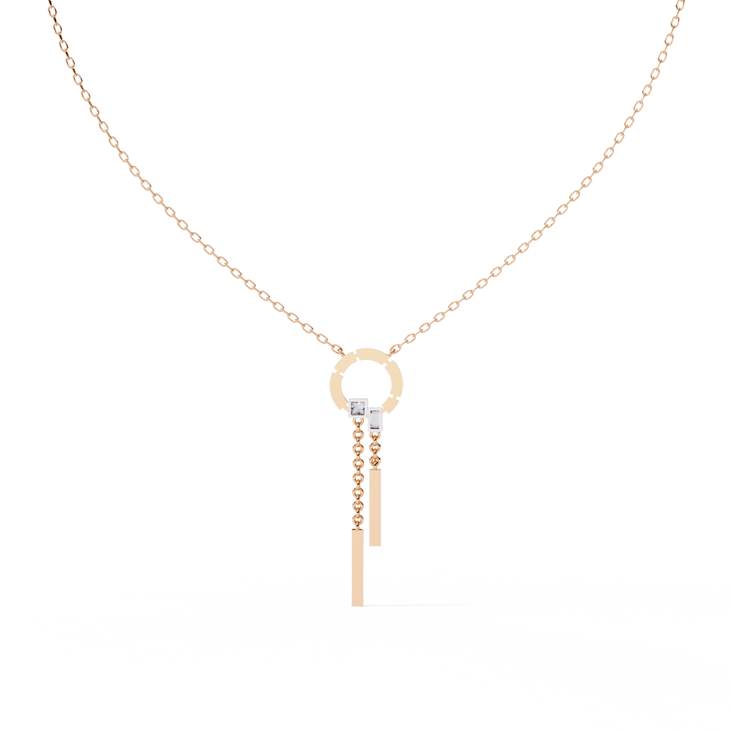 Orbit Drop Lab Grown Diamond Necklace