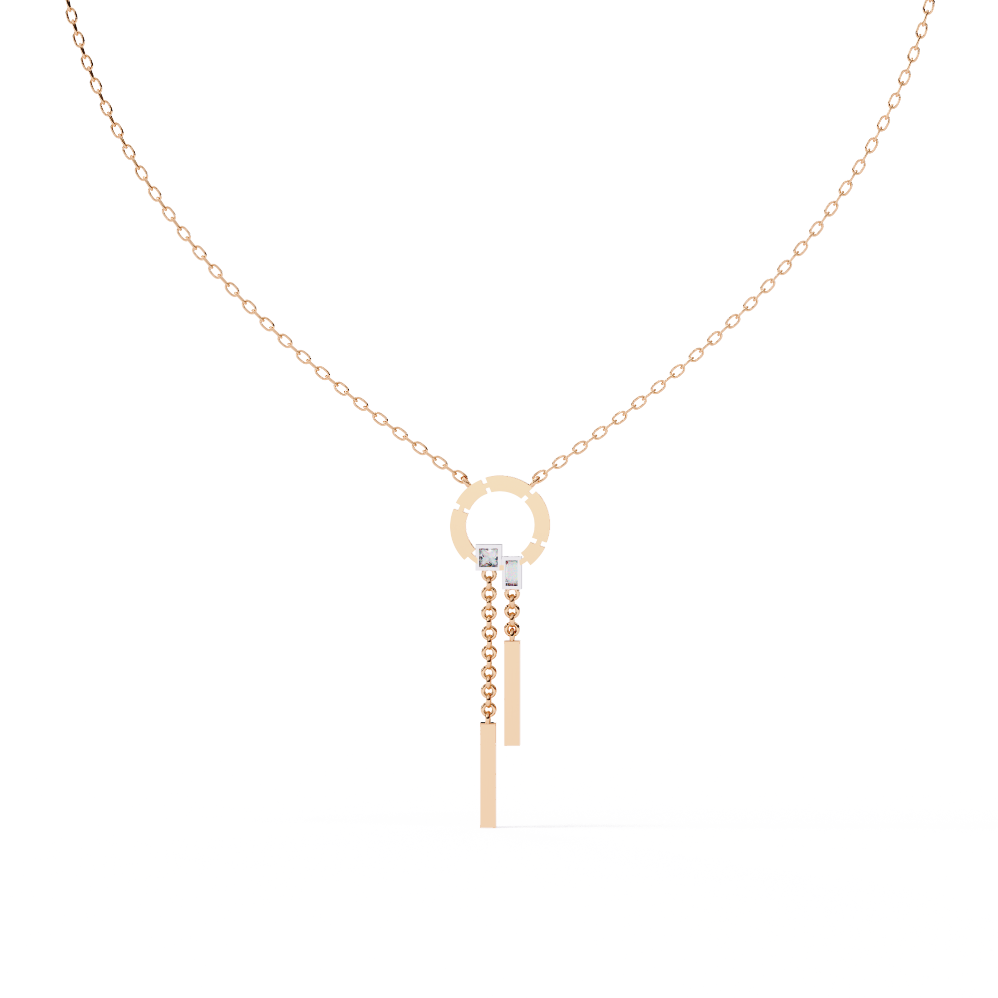 Orbit Drop Lab Grown Diamond Necklace