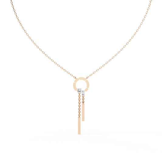 Orbit Drop Lab Grown Diamond Necklace