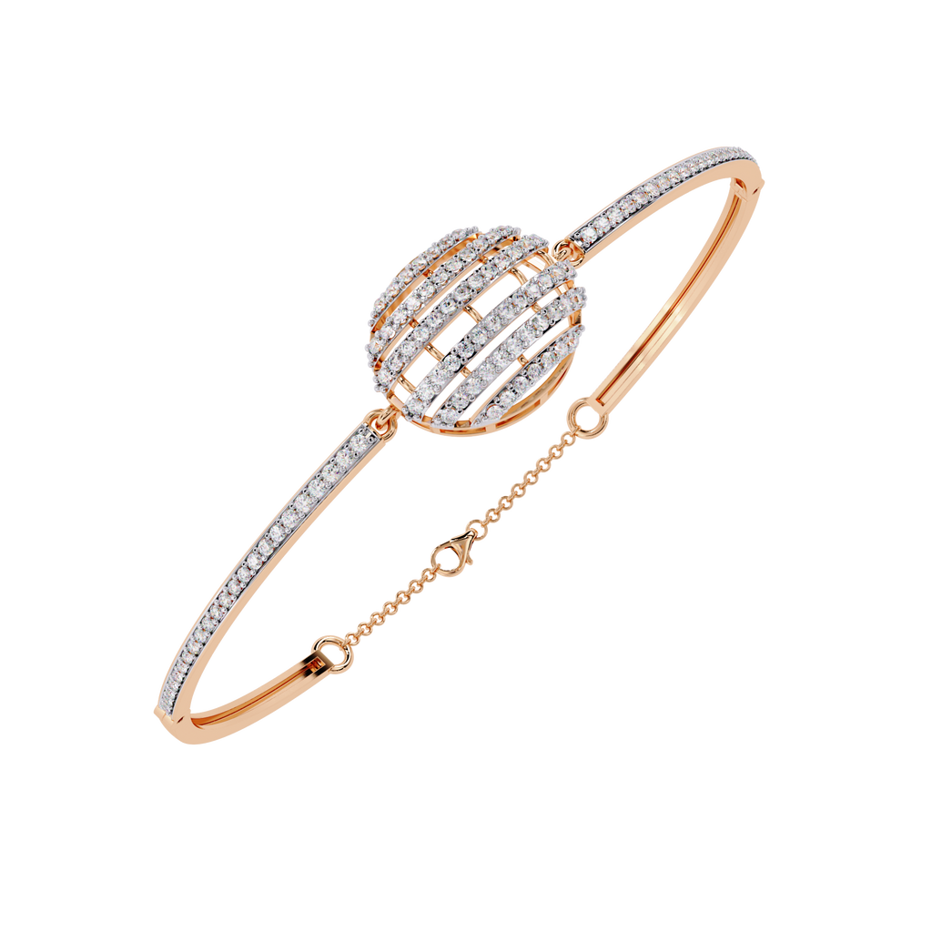 Orbit Halo Lab Grown Diamond Bracelet