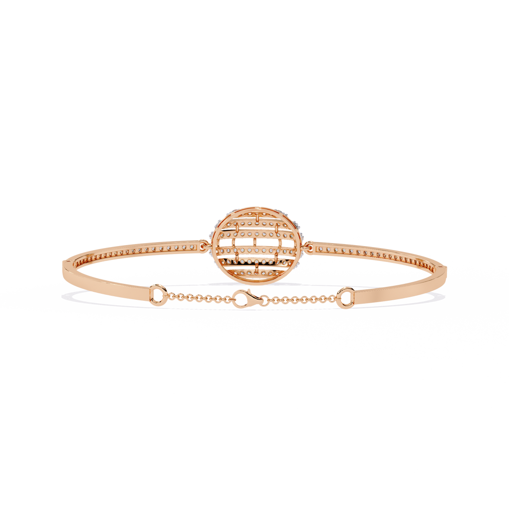 Orbit Halo Lab Grown Diamond Bracelet