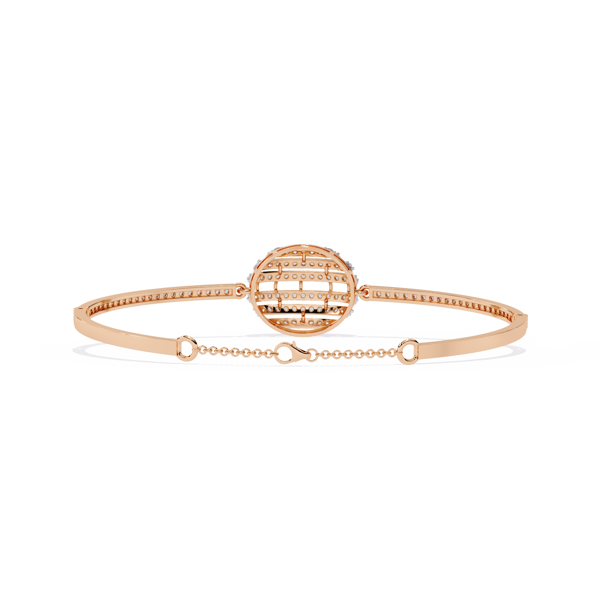 Orbit Halo Lab Grown Diamond Bracelet