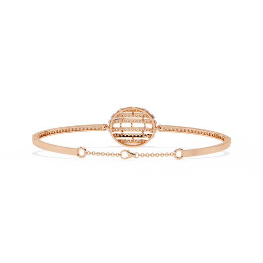 Orbit Halo Lab Grown Diamond Bracelet