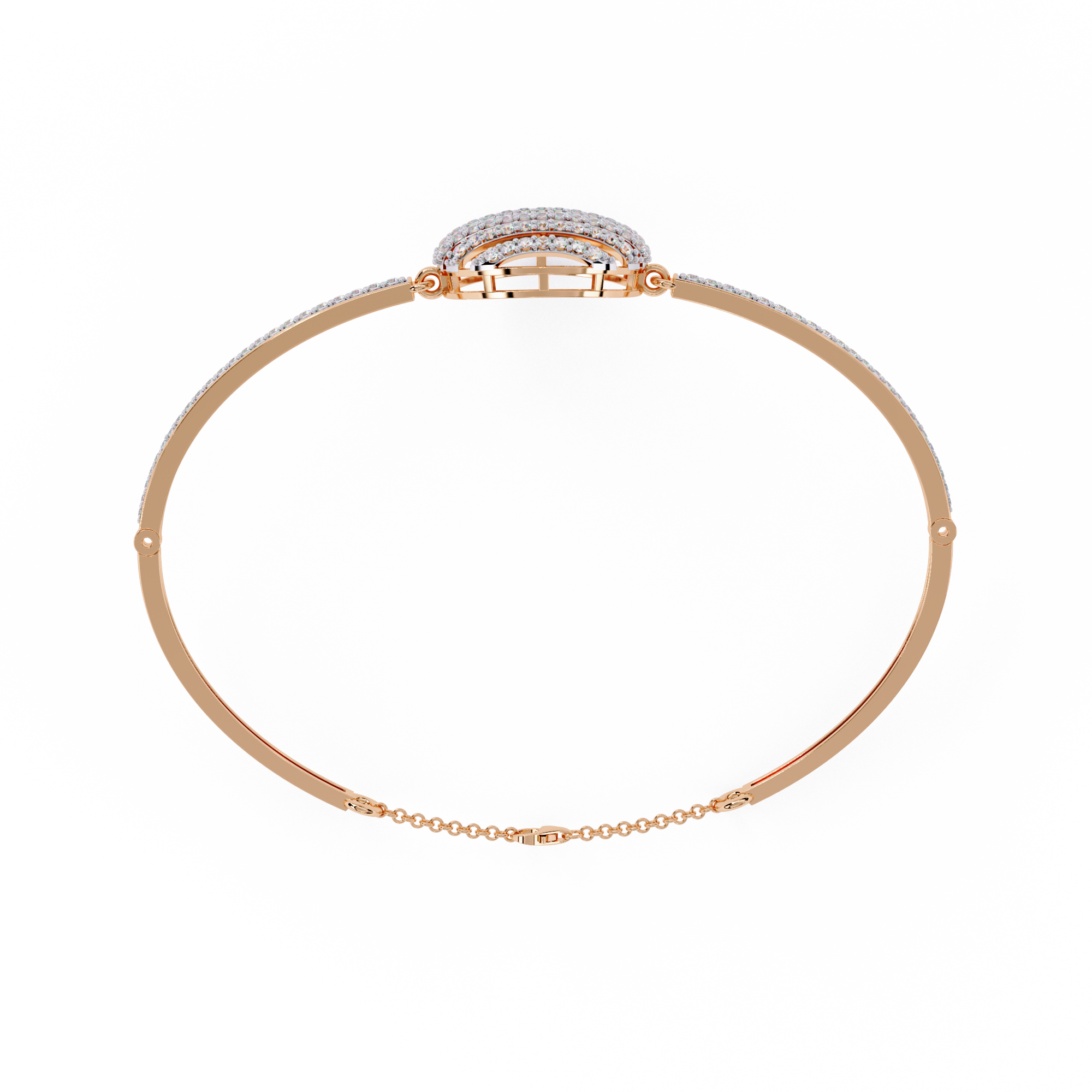 Orbit Halo Lab Grown Diamond Bracelet
