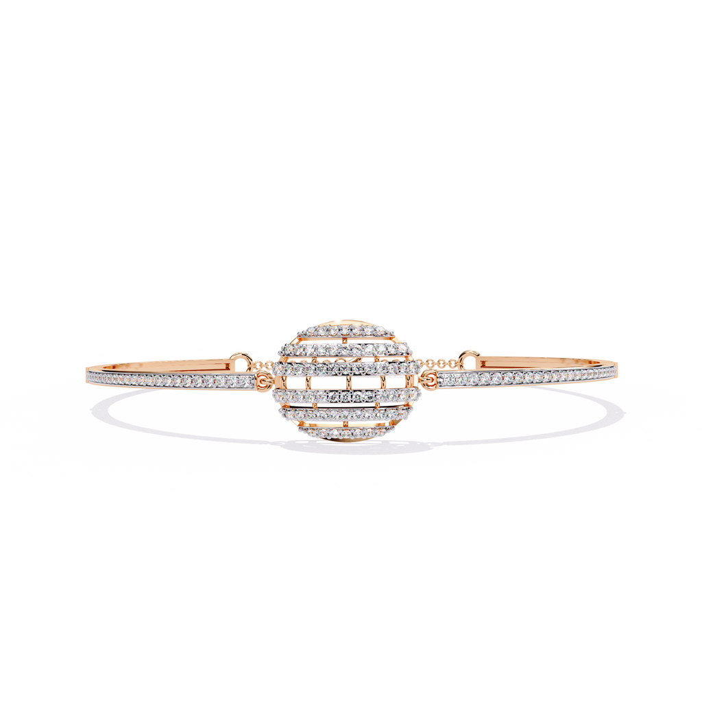 Orbit Halo Lab Grown Diamond Bracelet