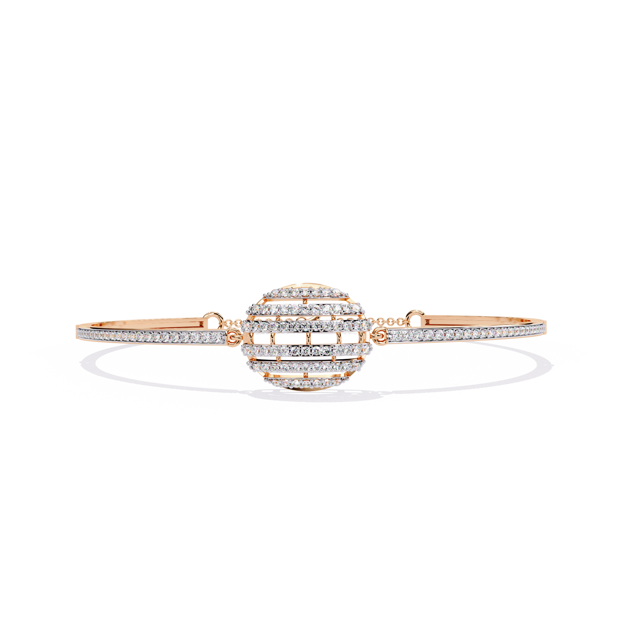 Orbit Halo Lab Grown Diamond Bracelet