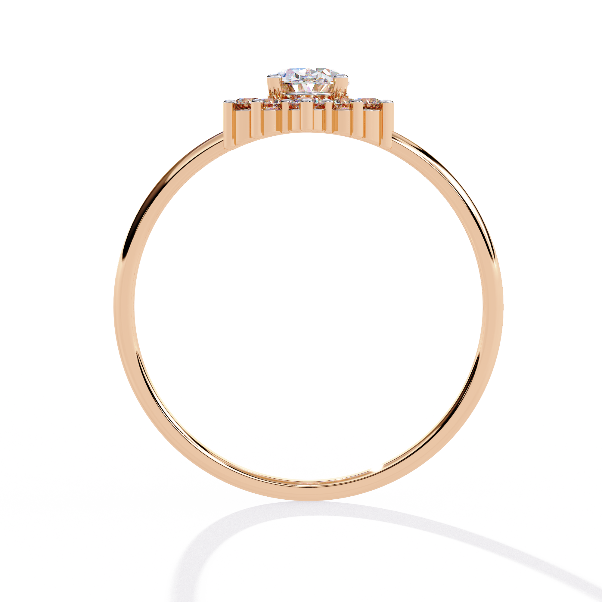 Oval Cut Halo Lab Grown Diamond Ring