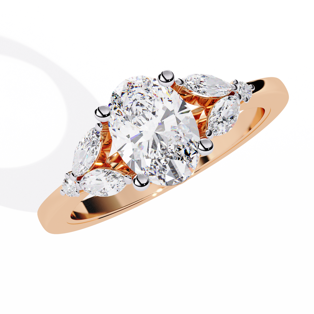 Oval Cut Lab Grown Diamond Ring