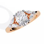 Oval Cut Lab Grown Diamond Ring