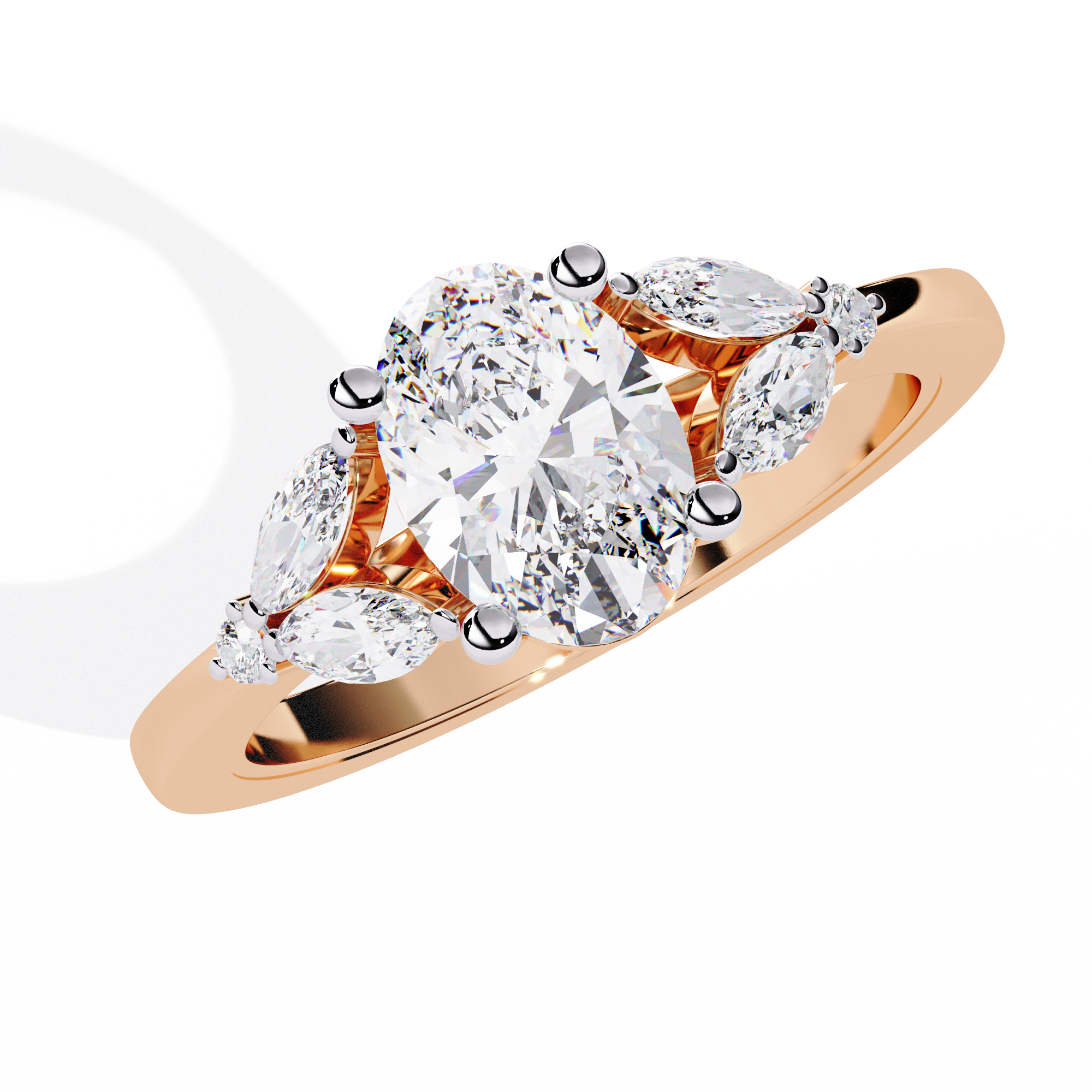 Oval Cut Lab Grown Diamond Ring